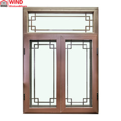 Beautiful Grill Design Inward Open Aluminum Clad Timber Casement Windows on China WDMA