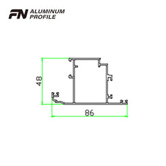 Best price & quality foshan aluminum extrusion roller rail profiles track for sliding window and door on China WDMA