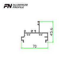 Best price & quality foshan aluminum extrusion roller rail profiles track for sliding window and door on China WDMA