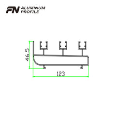 Best price & quality foshan aluminum extrusion roller rail profiles track for sliding window and door on China WDMA