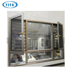 Best selling products aluminium frame casement window aluminum hand crank with fixed glass China Big Manufacturer Good Price on China WDMA