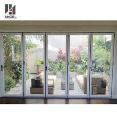 Bifold aluminum doors bi folding glass doors price on China WDMA