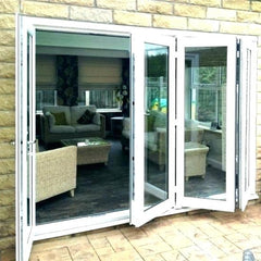 Bifold glass door frame sliding folding glass doors panel entrance thickness price on China WDMA