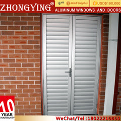 Bottom Ventilation Louvers Balcony Door Shutter , Patio Door Security Sound Proof Plantation Shutters From China on China WDMA