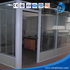 Built-in shutter glass for doors and windows Insulated blind shutter glass motorize on China WDMA