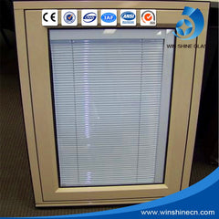 Built-in shutter glass for doors and windows Insulated blind shutter glass motorize on China WDMA