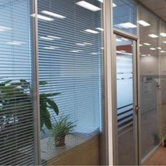 Built-in shutter glass for doors and windows Insulated blind shutter glass motorize on China WDMA