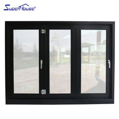 CSA/AAMA aluminium window double glazed folding glass windows on China WDMA