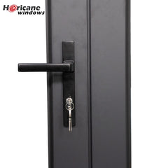 CSA NFRC AS2047 standard custom residential aluminum single casement hinged glass security door on China WDMA