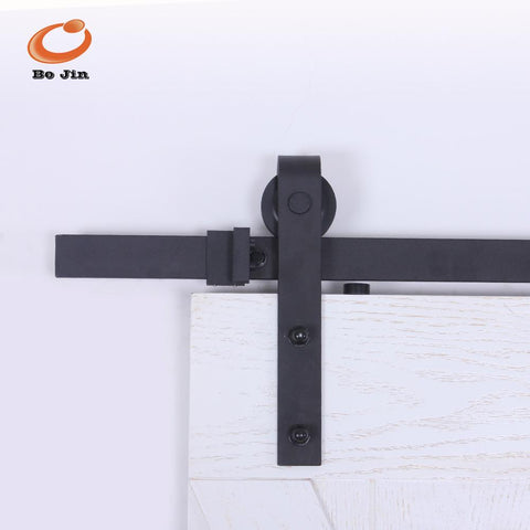 Carbon Steel Patio Sliding Wood Barn Door Track Set on China WDMA