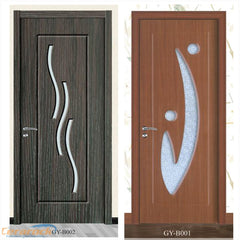 Cerarock PVC MDF Door for Bathroom toliet design with glass on sale on China WDMA