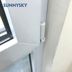 Certified vinyl details upvc doors company sliding window with grills