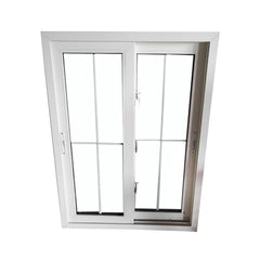 Cheap 2 Track aluminum sliding windows with grill design double glass for home on China WDMA