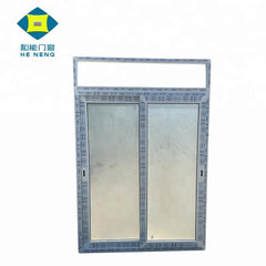 Cheap Double Tempered Glass White PVC Blacony Sliding Glass Doors with Grills for Bathrooms on China WDMA