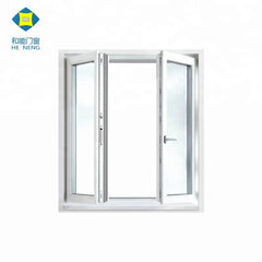 Cheap PVC 4 Panels Double Glaze Open Outside Replacement Casement Windows on China WDMA