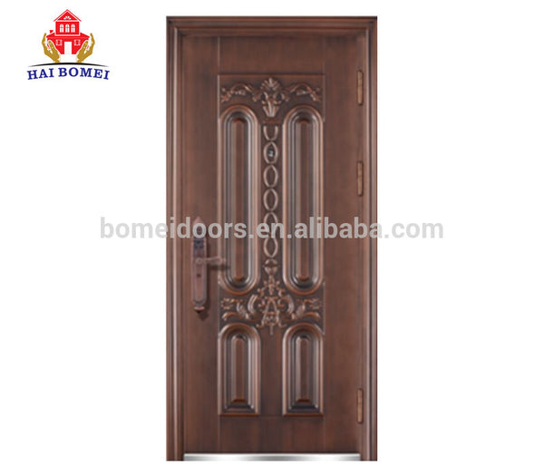 Cheap metal doors anti fire steel security door for interior steel sheet french fireproof exterior door on China WDMA