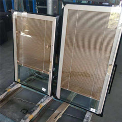 Cheap office glass sliding entry doors with internal blinds on China WDMA