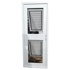 Cheapest bathroom casement door with ventilation aluminum louvers on China WDMA