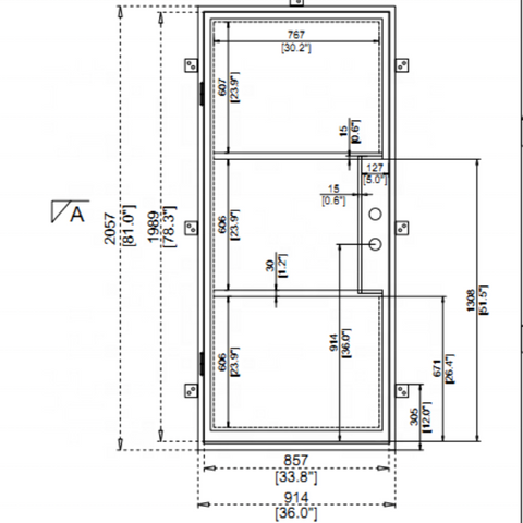 Cheapest price factory made single entry iron door with glass on China WDMA