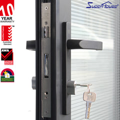 China Aluminum frame profile exterior bifold doors with AS2047 Certificate Meet AS1288 requirements on China WDMA