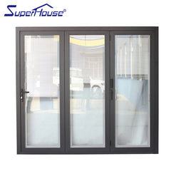 China Aluminum frame profile exterior bifold doors with AS2047 Certificate Meet AS1288 requirements on China WDMA