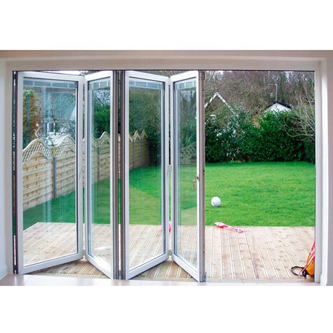 China Factory Supplier Outdoor Glass Aluminum Folding Sliding Patio Door Price on China WDMA