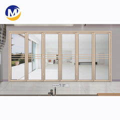 China Hot Sale Good Quality 6063 T5 Window And Door Or Industrial Use Anodized window aluminum frame double glass Folding Door on China WDMA