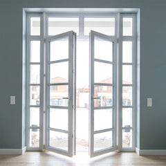 China Manufacture Sale UPVC/PVC Casement Glass Doors Price List With UPVC Windows on China WDMA