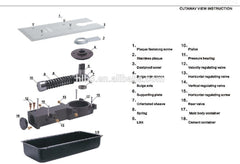 China Manufacturer Easy Install Frameless Glass Door Used Floor Hinge For 130kg DTH-65 on China WDMA