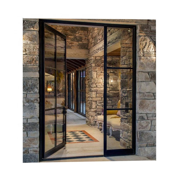 Exterior Black Metal French Doors