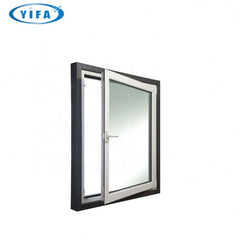 China factory wholesales Inward aluminium tilt and turn window, casement window with roller shutters integrated on China WDMA