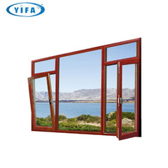 China factory wholesales Inward aluminium tilt and turn window, casement window with roller shutters integrated on China WDMA