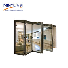 China manufacture french double seal-ing thermal break aluminium folding patio doors prices on China WDMA