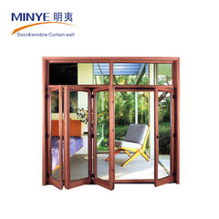 China manufacture french double seal-ing thermal break aluminium folding patio doors prices on China WDMA