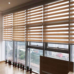 China product motorized pleated fabric zebra blinds window for french door on China WDMA