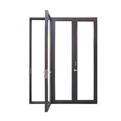 China quality supplier USA/CA standard/AS2047 use glass Exterior bifolding patio doors Aluminum Bi folding mosquito screen on China WDMA