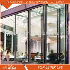 China supplier YY Home exterior aluminium bi-folding doors on China WDMA