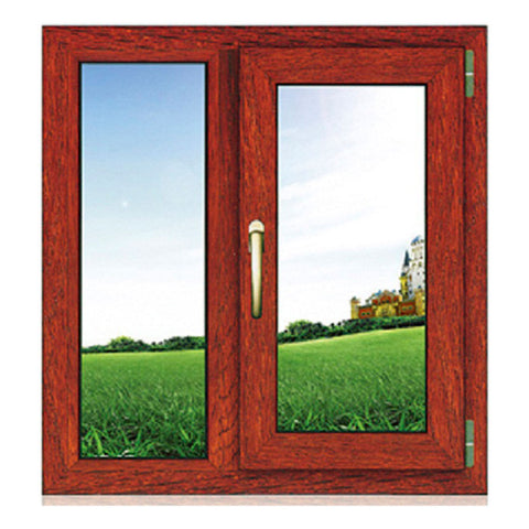 China supplier high quality cheap swing windows wood color UPVC small casement window on China WDMA