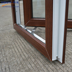 China supplier high quality cheap swing windows wood color UPVC small casement window on China WDMA