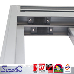 China suppliers aluminium water proof double glazed sliding glass door on China WDMA