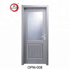 Chinese Cheap Price Waterproof Kitchen Pvc Sliding French Glass Barn Wood Door For Toilet Bathrooms on China WDMA