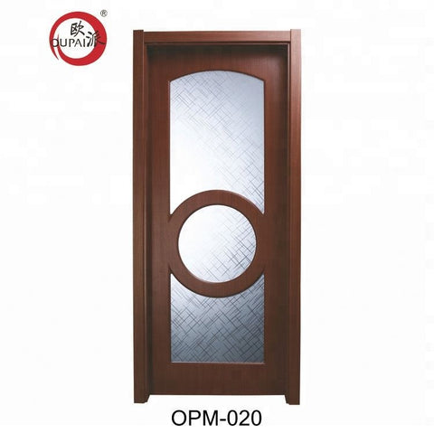 Chinese Cheap Price Waterproof Kitchen Pvc Sliding French Glass Barn Wood Door For Toilet Bathrooms on China WDMA