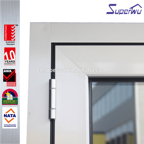 Chinese manufacturer aluminum frame double glazed folding aluminium storm door on China WDMA