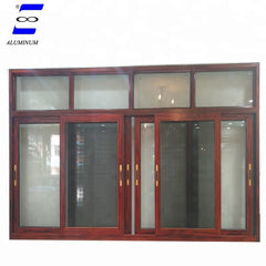 Chinese supplier huge aluminum window glass window with mosquito net ,price of aluminium sliding window on China WDMA