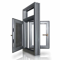 Chinese supplier huge latest window design aluminum casement double glazed energy saving window on China WDMA