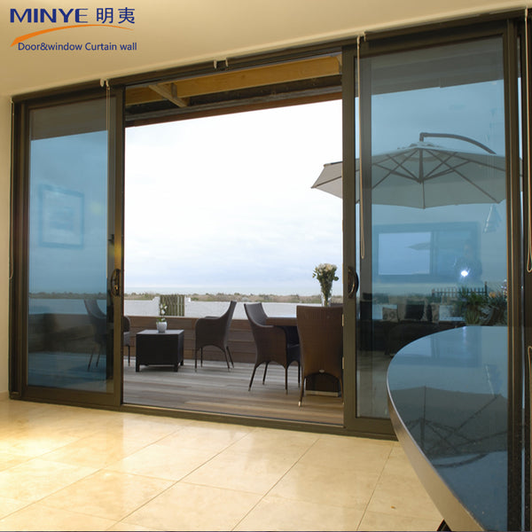 Chinn alibaba supplier balcony aluminum 3 panel sliding glass doors on China WDMA