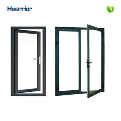 Clear Color Thermal Break Double Hung Aluminium Frame Sliding Glass Window on China WDMA