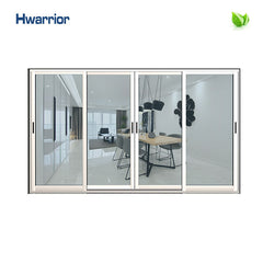 Clear Color Thermal Break Double Hung Aluminium Frame Sliding Glass Window on China WDMA