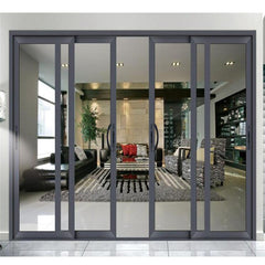 Commercial aluminum glass window aluminum double glass folding door on China WDMA