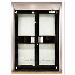 Commercial exterior aluminum glass double entry doors on China WDMA